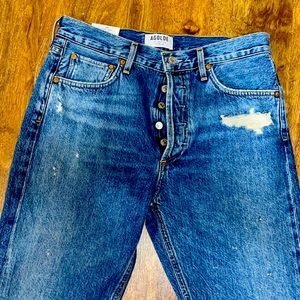 AGOLDE Jamie Hi Rise Classic Distressed Jeans